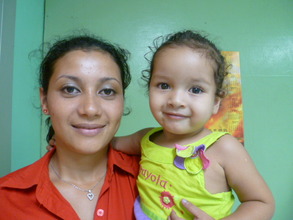 Little Camila (2) with her mother