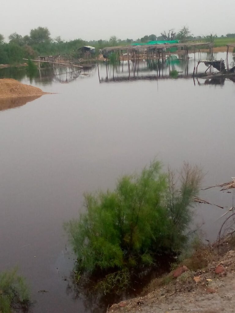 Rain water in villages