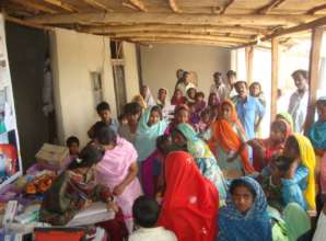 Women given free medicine during medical camp