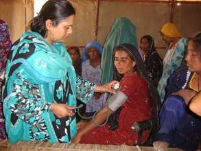 AHD Doctor checking women at their village level