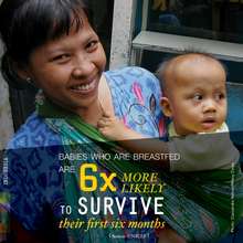 Babies who are breastfed are healthier