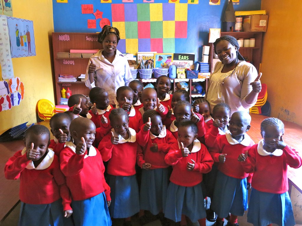 Our Pre-Ks celebrate their new uniforms!