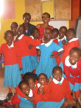 Teachers Sharon & Violet with the 2nd grade class