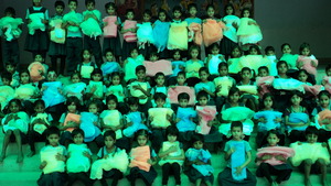 Mosquito Net Distribution at the School.