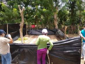 Establishing garden in the community of Orotina