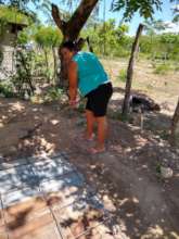 Newly built grey water drain