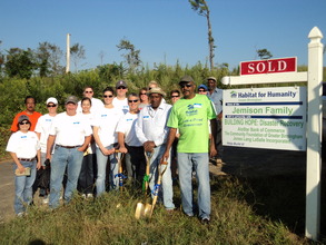 Mr. Jemison among volunteers on groundbreaking day