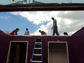 Volunteers rebuilding