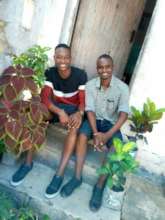 Dibeit (right) and a friend -- Support is Key!