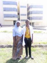 Dibeit with a classmate