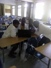 Dibeit studying with classmates
