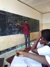 Lameck Teaching Math during Practicum