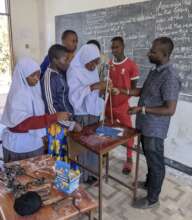 Teacher Bablish in the Physics Lab_Study Camp 2024