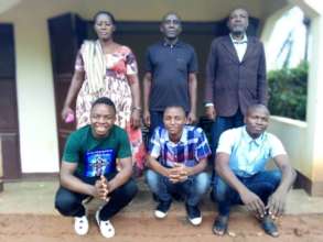 Sospeter, Anzaruni and Felisiano with Parents