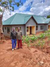 Lucas and Madaga at the new Teacher Housing