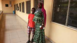 Sordiq and his Mother at a Recent Follow Up Visit