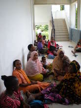 Mothers waiting for test results