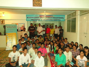 UPS Team posing with our students