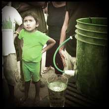 One of the beneficiaries of clean water program