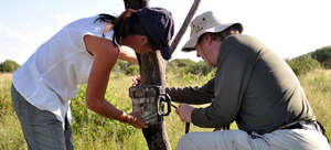 Camera traps record any animal that passes by.