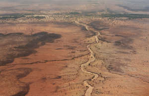 Parched earth in the Sahel