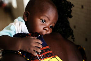 A healthy baby in Burkina Faso