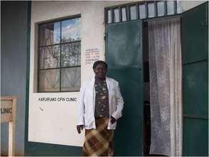 Marietta outside her CFW clinic