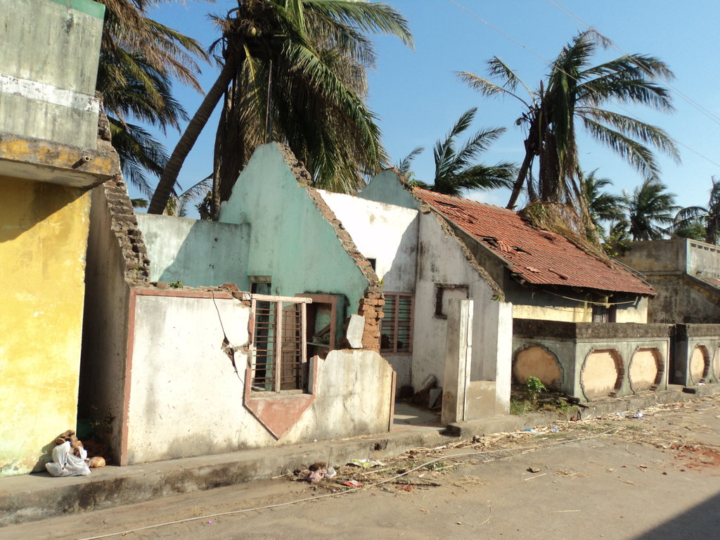 REHABITILATION OF THANE CYCLONE VICTIMS IN S.INDIA