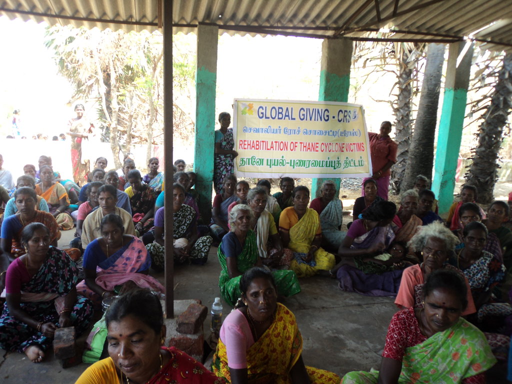 REHABITILATION OF THANE CYCLONE VICTIMS IN S.INDIA
