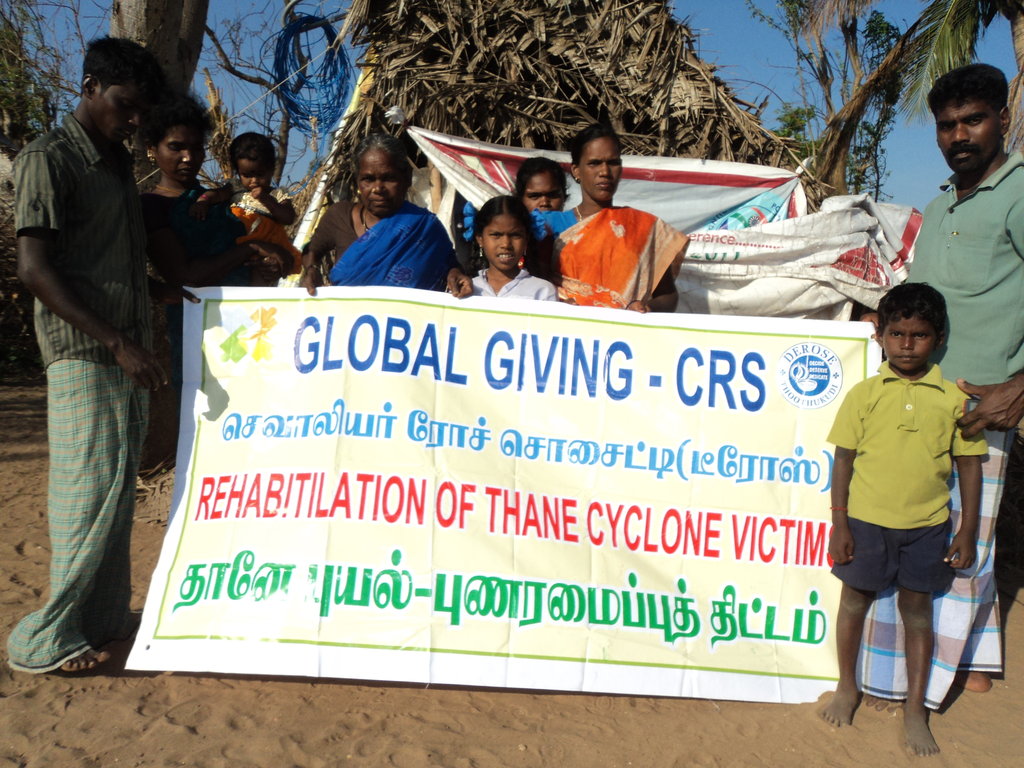 REHABITILATION OF THANE CYCLONE VICTIMS IN S.INDIA