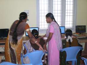 Children are learning Computer