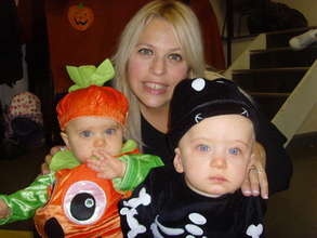 Michelle with Poppy and Henry