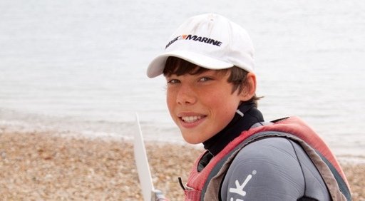 Reuben getting ready for sailing