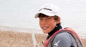 Reuben getting ready for sailing