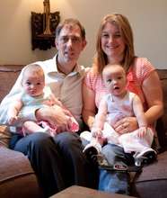 Kiki and Nico today with Mum and Dad