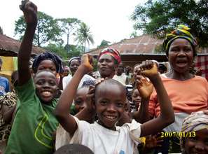 Children from the Gangama community