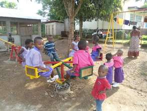 Children at the day care centre