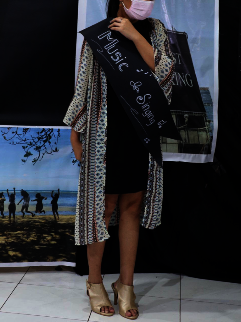 A Sarah's House resident with her award sash
