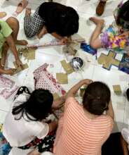 Girls build a "strength box" of their strengths.