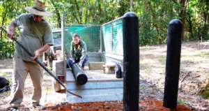 Installing the bollards