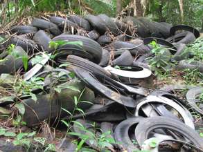tyres recycled into children's softfall playground
