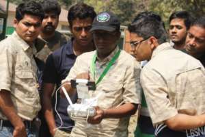 Quadcopter flying training to IFS probationers
