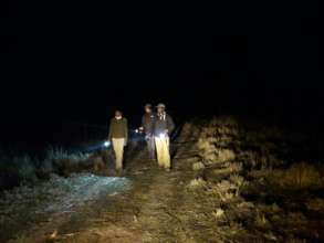 Forest officials patrolling the area