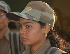 A woman forest guard in India