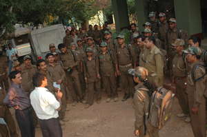 Forest guards at a WTI training session