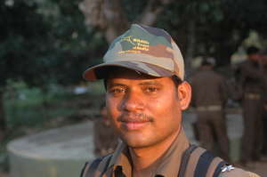 A forest guard in India