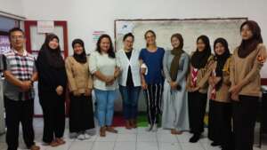 Me with English class students