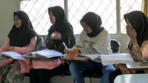 The students enjoying games very much