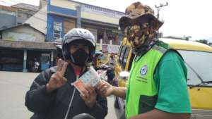 The hygiene kits distribution