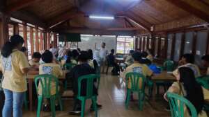 Mr. Ray led the ice breaking activity